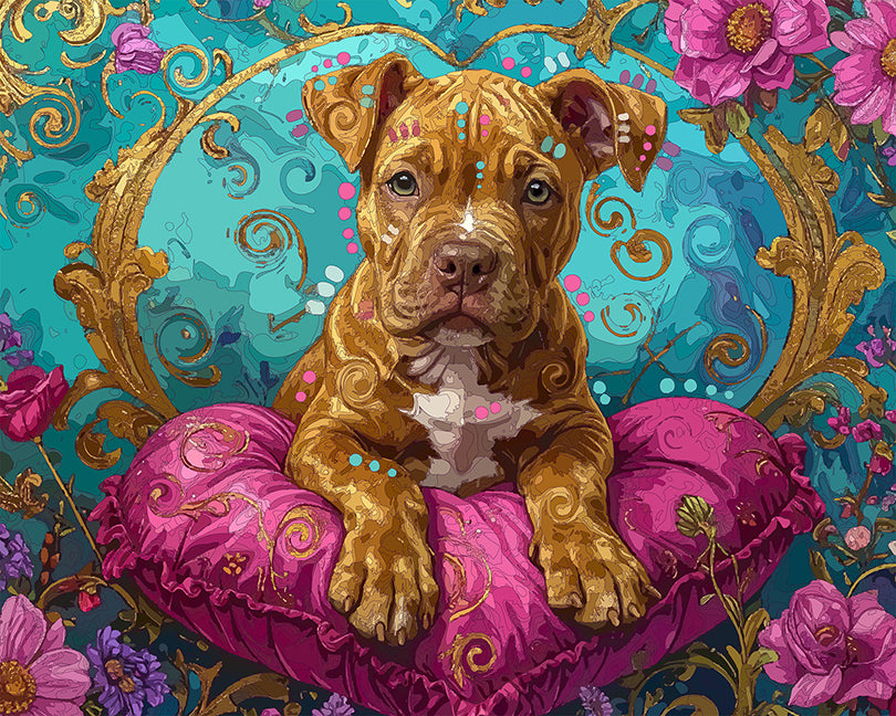 The Floating Heart Pup Mini Print (Ltd. Edition) (112525)