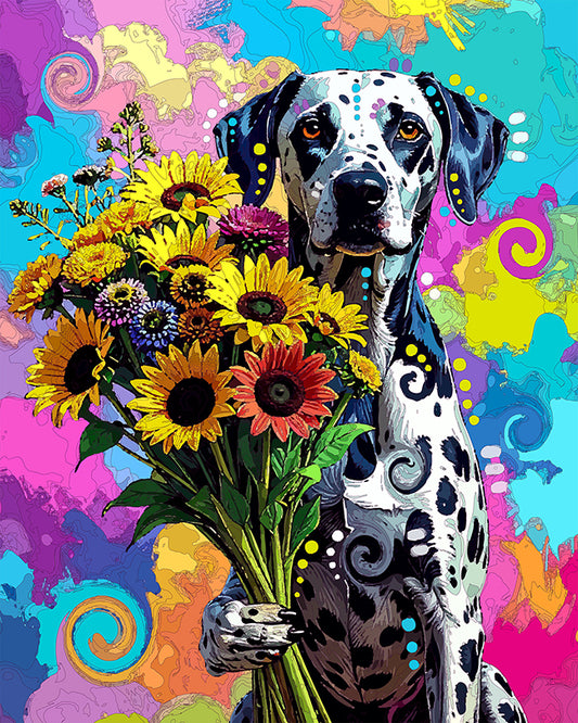 The Flower Delivery Dalmatian Mini Print (Ltd. Edition) (042326)