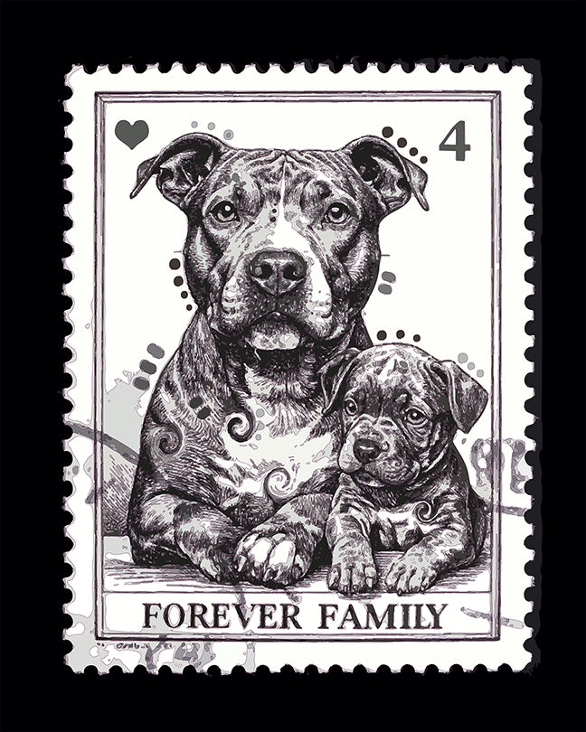 The Forever Family Pit Stamp Mini Print (Ltd. Edition) (100325)
