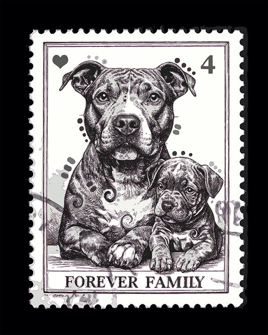 The Forever Family Pit Stamp Mini Print (Ltd. Edition) (100325)