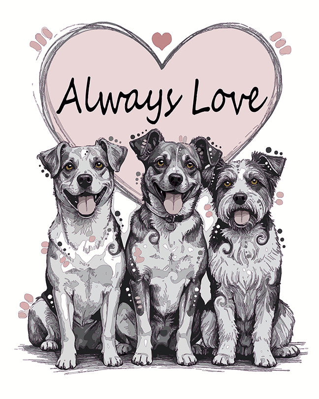 The Forever Heart Mutts Mini Print (Ltd. Edition) (092925)