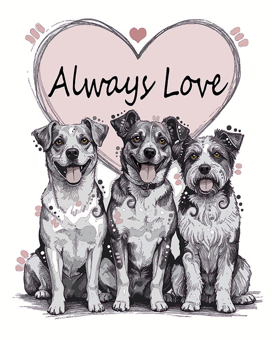 The Forever Heart Mutts Mini Print (Ltd. Edition) (092925)