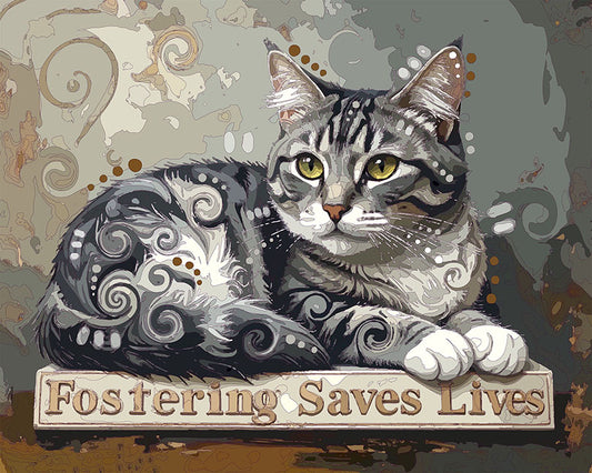 The Foster Pedestal Cat Mini Print (Ltd. Edition) (111425)