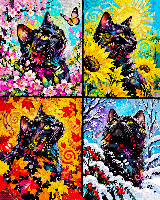 The Four Seasons Midnight Cat Mini Print (Ltd. Edition) (102126)