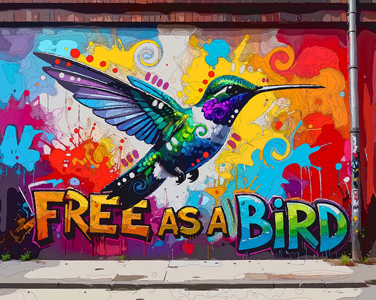 The Free Bird Mural Mini Print (Ltd. Edition) (051126)