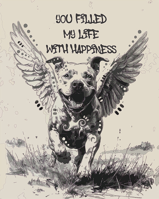 The Freedom Of Happiness Pittie Mini Print (Ltd. Edition) (052126)