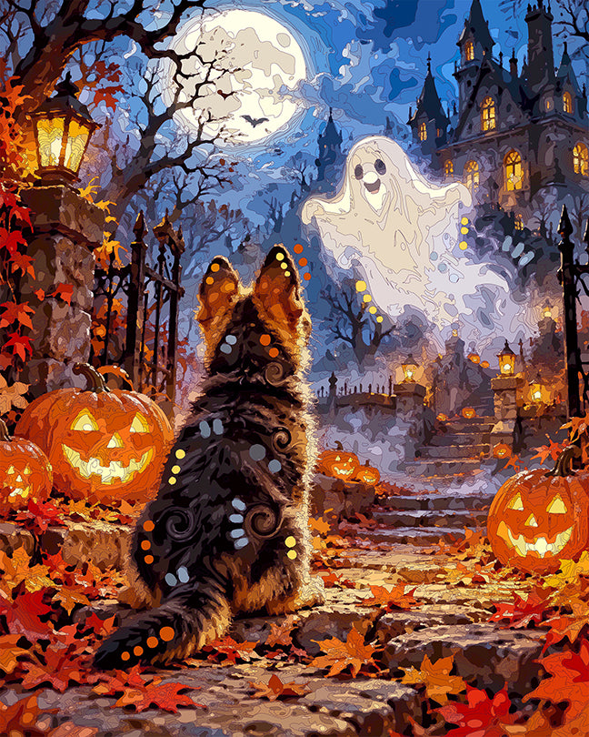The Friendly Ghost Shep Pup Mini Print (Ltd. Edition) (100826)