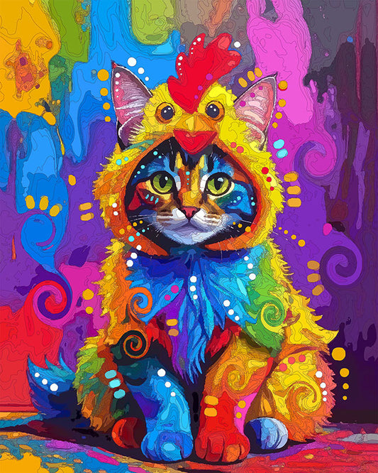 The Furry Chick Cat Mini Print (Ltd. Edition) (031926)