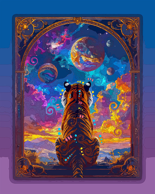 The Galaxy Tiger Mini Print (Ltd. Edition) (070926)