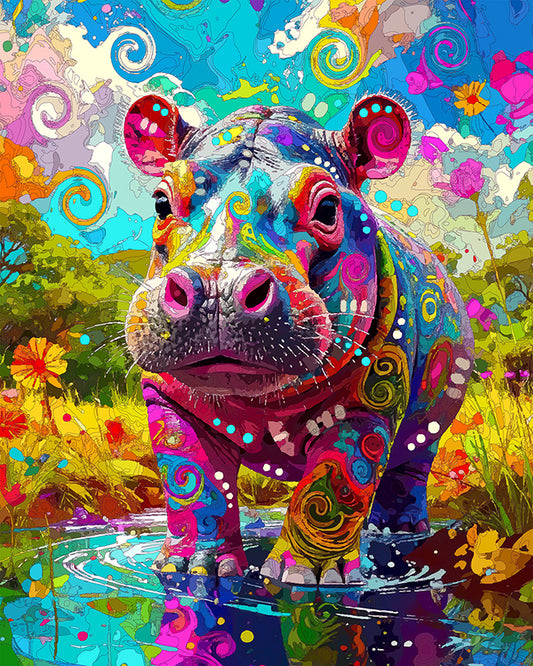 The Gentle Little Hippo Mini Print (Ltd. Edition) (102725)