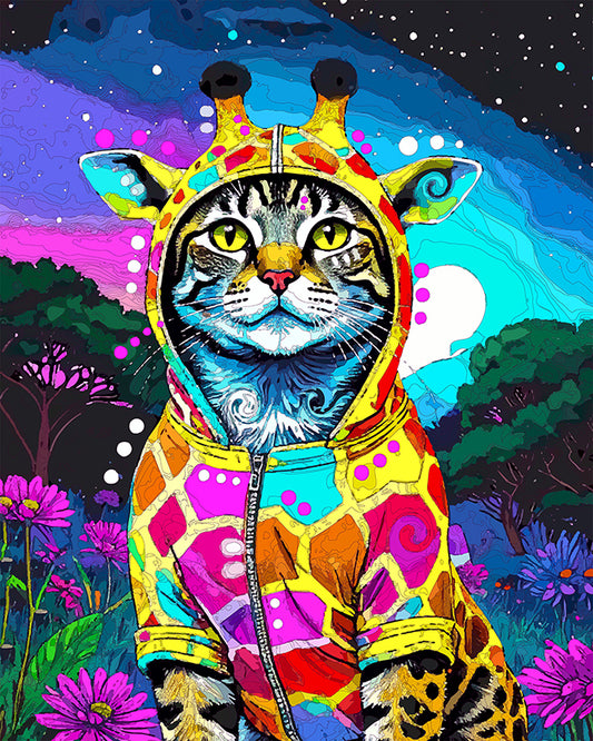 The Giraffe Suit Tabby Mini Print (Ltd. Edition) (042326)