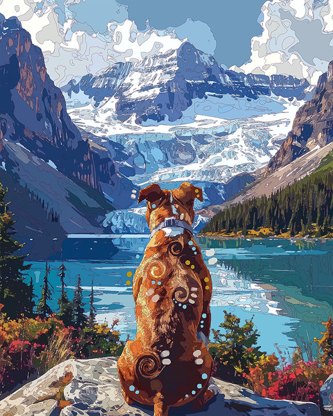 The Glacier View Pittie Mini Print (Ltd. Edition) (082526)