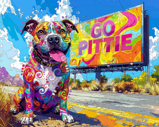 The Go Pittie Mini Print (Ltd. Edition) (102725)