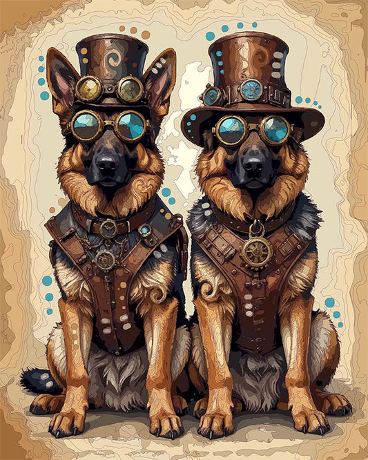 The Goggle Steampunk Shepherds Mini Print (Ltd. Edition) (030226)