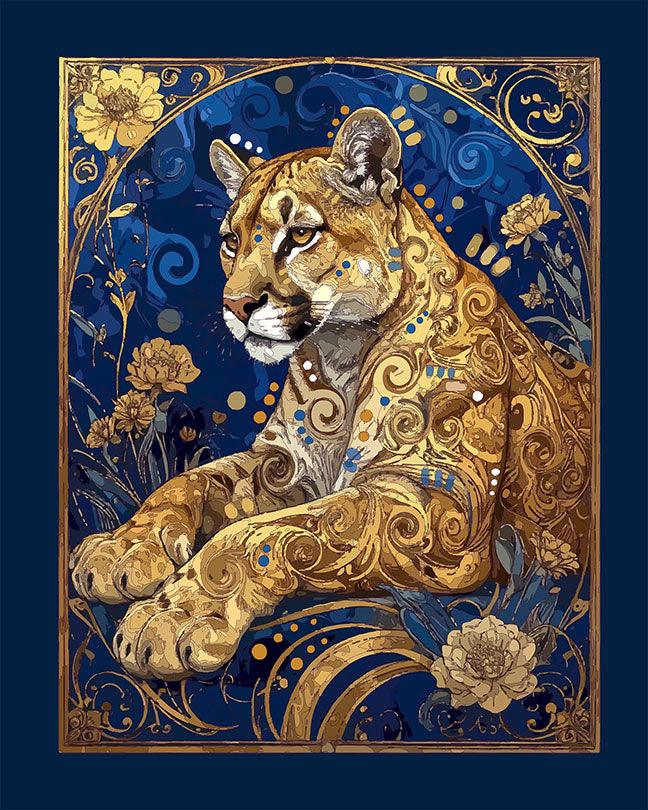 The Gold Dream Mountain Lion Mini Print (Ltd. Edition) (111825)