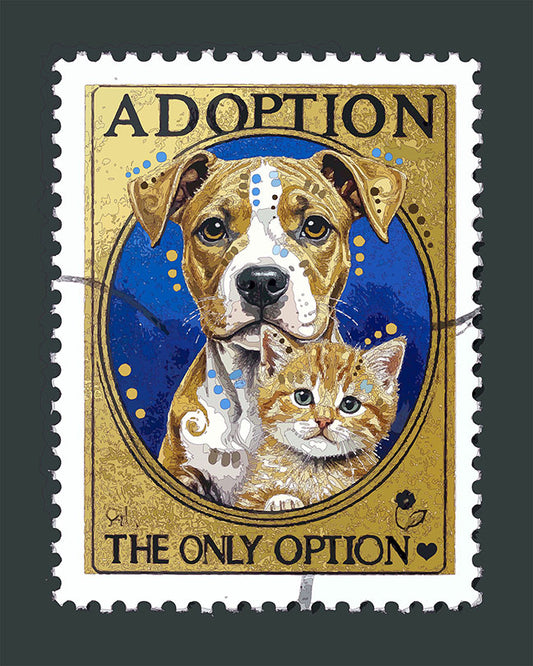 The Golden Adoption Stamp Mini Print (Ltd. Edition) (012126)