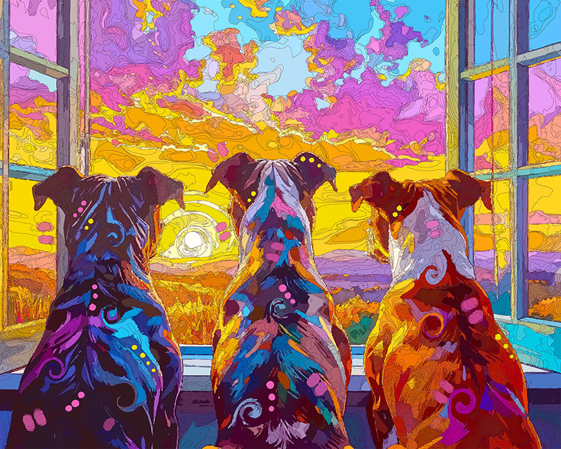 The Good Bye Summer Pitties Mini Print (Ltd. Edition) (090125)