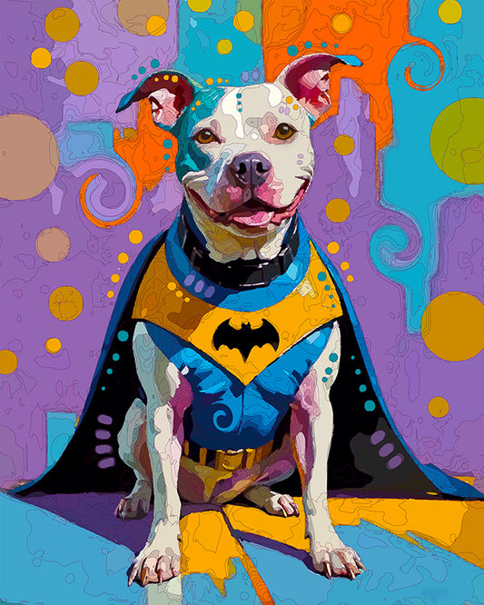 The Gotham City Pittie Mini Print (Ltd. Edition) (082925)