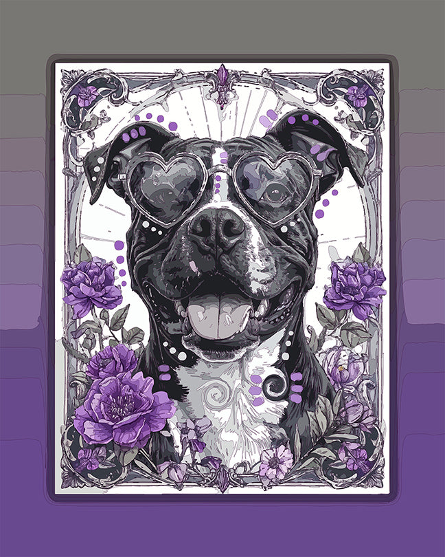 The Grand Garden Love Pittie Mini Print (Ltd. Edition) (070926)