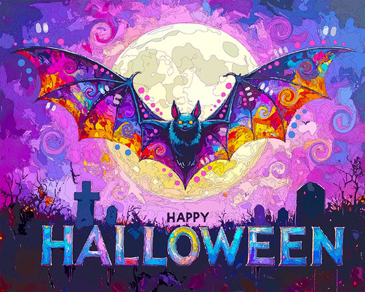The Halloween Card Bat Mini Print (Ltd. Edition) (092325)