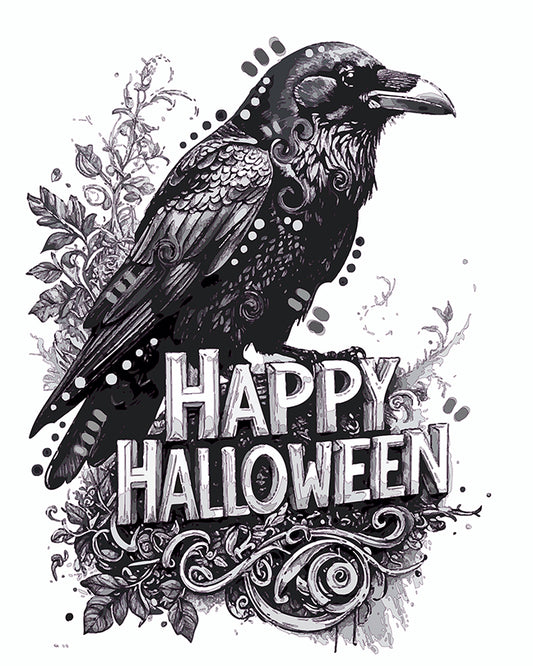 The Halloween Card Raven Mini Print (Ltd. Edition) (092225)