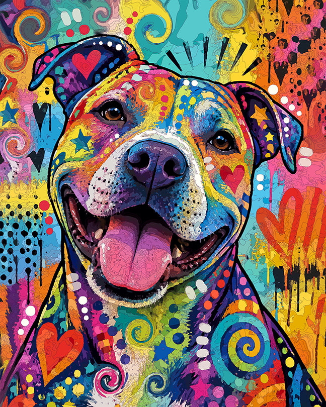 The Happy DR Pittie Mini Print (Ltd. Edition) (091526)