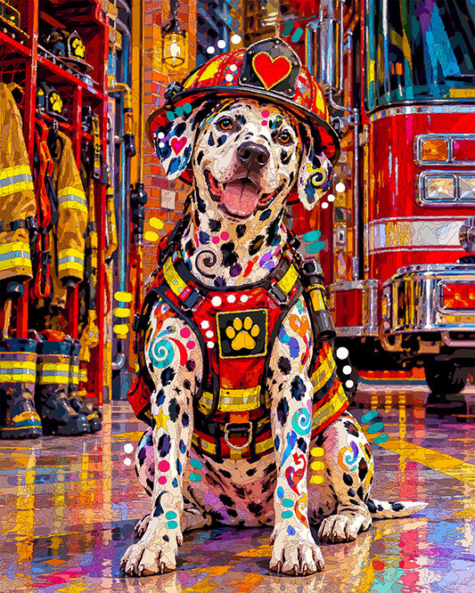 The Happy Firehouse Dalmatian Mini Print (Ltd. Edition) (100526)