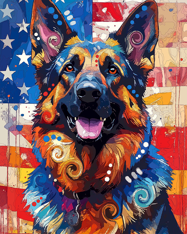 The Happy Holiday Shep Mini Print (Ltd. Edition) (062926)