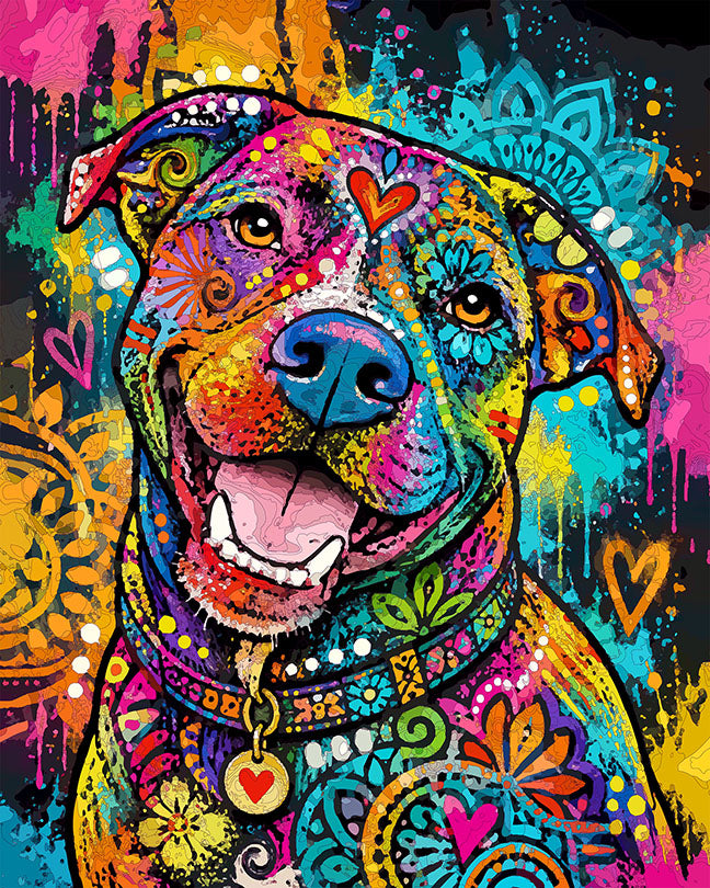 The Happy Love Face Pup Mini Print (Ltd. Edition) (102926)