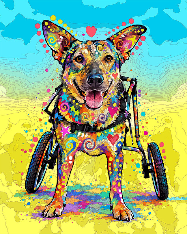 The Happy Wheel Girl Mini Print (Ltd. Edition) (100826)