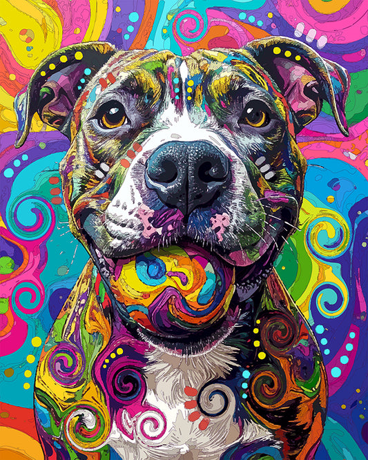 The Having A Ball Pittie Mini Print (Ltd. Edition) (102325)