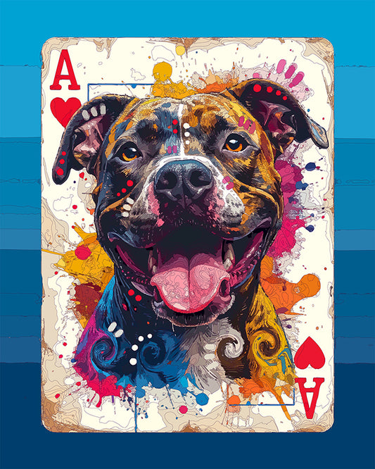 The Heart Ace Pittie Mini Print (Ltd. Edition) (010226)