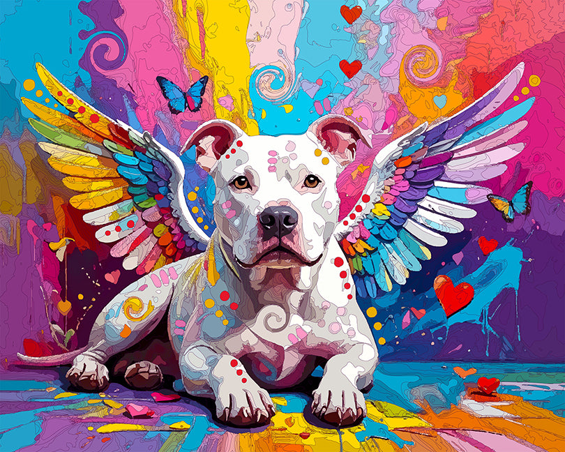 The Heart Fall Angel Pittie Mini Print (Ltd. Edition) (101325)