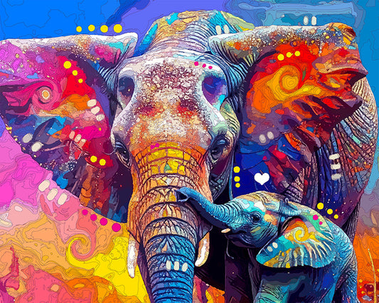 The Heart Home Elephants Mini Print (Ltd. Edition) (072925)