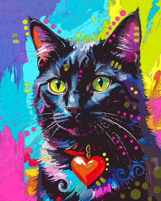 The Heart Matters Black Cat Mini Print (Ltd. Edition) (081825)