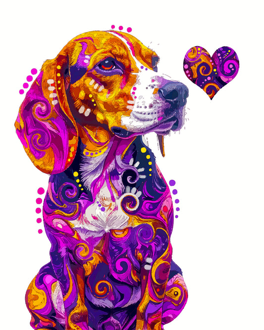 The Heart Seek Beagle Mini Print (Ltd. Edition) (100825)