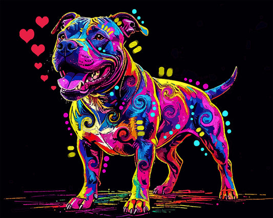 The Heart Speaking Pittie Mini Print (Ltd. Edition) (050826)