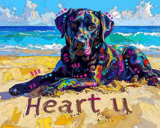 The Heart U Beach Lab Mini Print (Ltd. Edition) (021626)