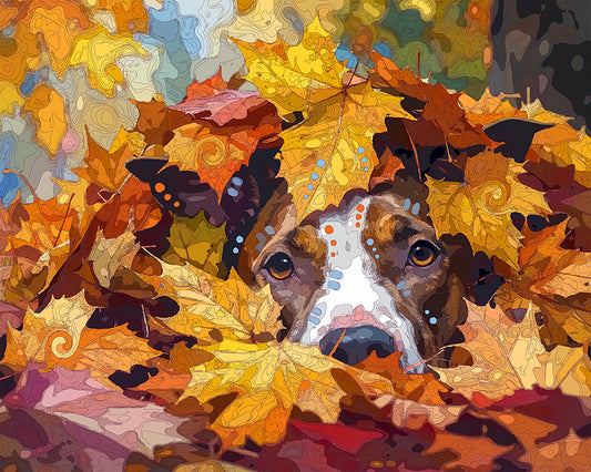 The Hiding Fall Pittie Mini Print (Ltd. Edition) (102825)