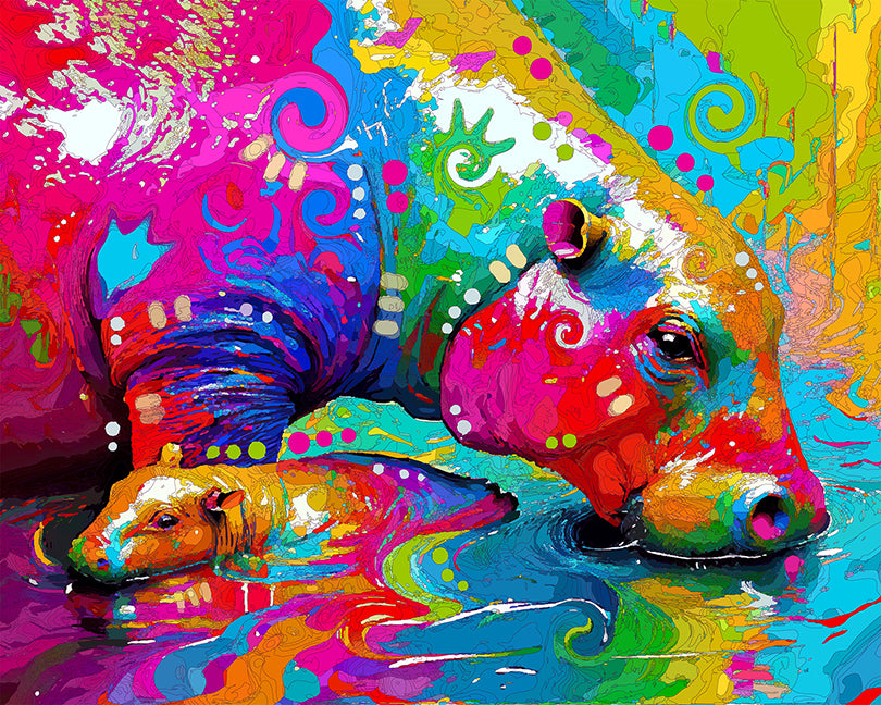 The Hippo Baby Mars Mini Print (Ltd. Edition) (090726)