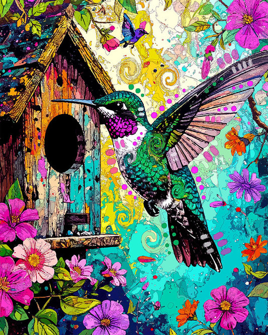 The Home Flight Hummingbird Mini Print (Ltd. Edition) (011526)
