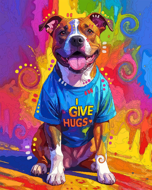 The Hug Tee Pittie Mini Print (Ltd. Edition) (031826)