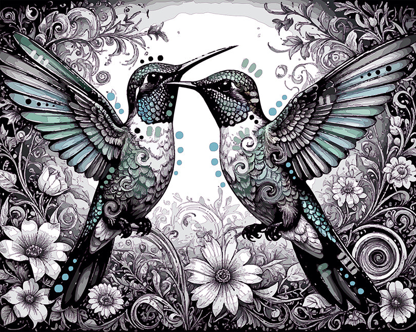 The Hummingbird Dancers Mini Print (Ltd. Edition) (092625)