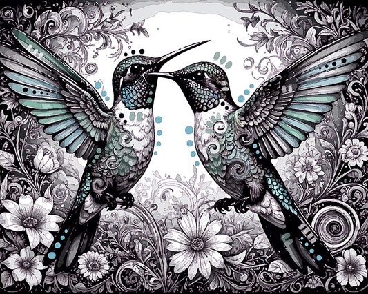 The Hummingbird Dancers Mini Print (Ltd. Edition) (092625)