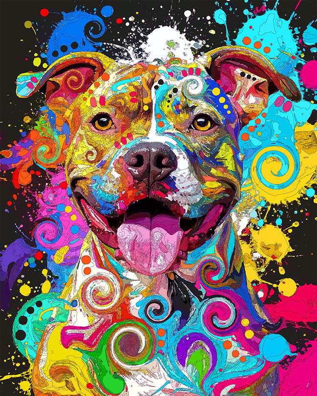 The Hyperpaint Pittie Mini Print (Ltd. Edition) (090926)