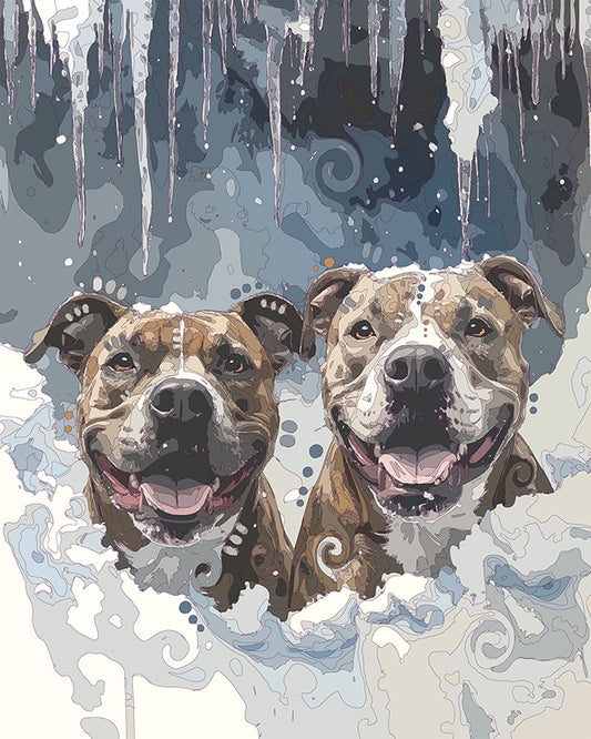 The Icicle Pitties Mini Print (Ltd. Edition) (122625)