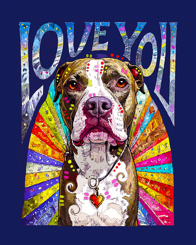 The Iconic Love You Pittie Mini Print (Ltd. Edition) (081325)
