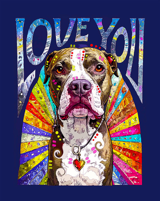 The Iconic Love You Pittie Mini Print (Ltd. Edition) (081325)