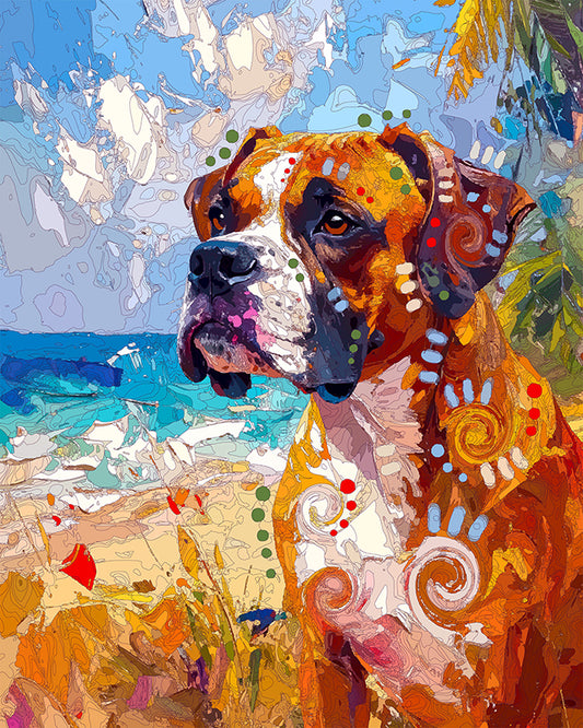 The Impressionist Beach Boxer Mini Print (Ltd. Edition) (050826)