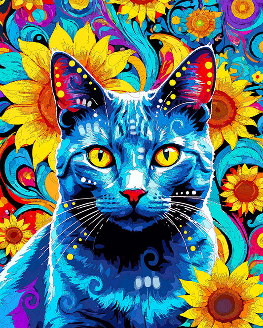 The Intense Sunflower Blue Mini Print (Ltd. Edition) (073125)